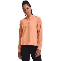 Bluza sportowa damska Under Armour Rival Terry Hoodie. Brązowe bluzy Under Armour, xl, bez wzorów, z kapturem. Za 397.00 zł.