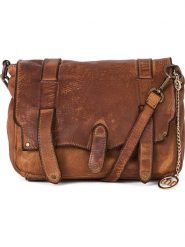 Mia Tomazzi Skórzana torebka "Cinisello" w kolorze jasnobrązowym - 24 x 22 x 11 cm rozmiar: onesize. Brązowe torby na ramię Mia Tomazzi, bez wzorów, z materiału, na ramię, bez dodatków. Za 434.85 zł.