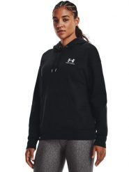 Under Armour Bluza Essential 1373033 Czarny Relaxed Fit. Czarne bluzy Under Armour, s, bez wzorów, z bawełny, bez kaptura. Za 179.99 zł.