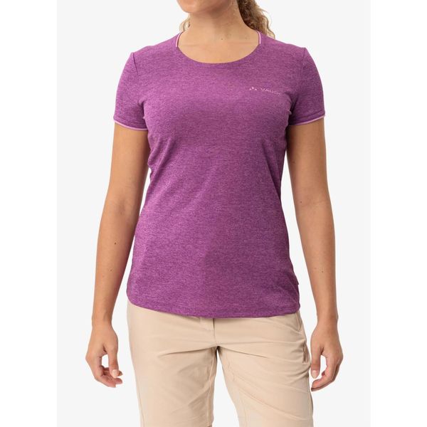 Koszulka szybkoschnąca damska Vaude Essential T-Shirt. Czerwone koszulki sportowe Vaude, bez wzorów, bez ramiączek. Za 109.99 zł.