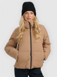4F Kurtka narciarska membrana 5000 damska - brązowa XS. Brązowe kurtki narciarskie 4f, xs, bez wzorów, bez kaptura, narciarskie. Za 499.99 zł.