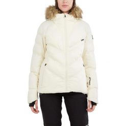 Damska kurtka narciarska Fundango Elyra Fur Padded. Białe kurtki narciarskie FUNDANGO, xl, bez wzorów, z puchu, bez kaptura, narciarskie. Za 589.90 zł.