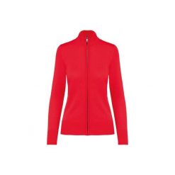 Damski kardigan zapinany na zamek Kariban. Czerwone kardigany KARIBAN, bez wzorów. W wyprzedaży za 154.00 zł.