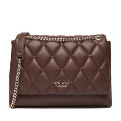 Torebka Nine West. Brązowe torebki klasyczne Nine West, bez wzorów, bez dodatków. Za 199.99 zł.