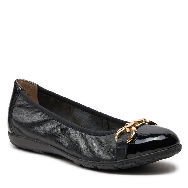 Baleriny Caprice. Czarne baleriny Caprice, bez wzorów, bez obcasa. Za 189.99 zł.