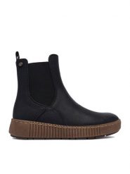 Go Soft Botki CEO-WS5586-07 Czarny. Czarne botki GO SOFT, bez wzorów, ze skóry, bez obcasa, na płaskiej podeszwie, bez zapięcia. Za 179.99 zł.