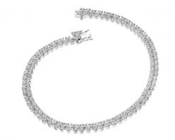 Bransoletka z białego złota z brylantami - 19 cm - 2,01 ct - próba 585. Białe bransoletki Apart, z brylantem, złote. Za 25,990.00 zł.