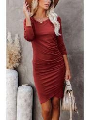 LA Angels Sukienka w kolorze jasnobrązowym rozmiar: XL. Brązowe sukienki LA Angels, xl, bez wzorów, z wiskozy, bez kołnierzyka, bez ramiączek, midi. Za 126.99 zł.