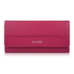 Portfel damski skórzany różowy duży poziomy Paolo Peruzzi AL-01-PI. Czerwone portfele PAOLO PERUZZI, bez wzorów, ze skóry. Za 74.00 zł.
