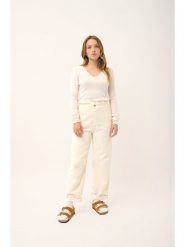 Just Cashmere Kaszmirowy sweter "Abby" w kolorze kremowym rozmiar: L. Brązowe swetry Just Cashmere, l, bez wzorów, z kaszmiru, bez ramiączek. Za 339.00 zł.