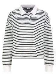 Eight2Nine Koszulka polo w kolorze biało-czarnym rozmiar: XS. Białe bluzki Eight2Nine, xs, bez wzorów, z bawełny, bez kołnierzyka, bez ramiączek. Za 65.54 zł.