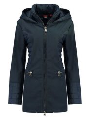 Geographical Norway Kurtka softshellowa "Tadame" w kolorze granatowym rozmiar: L. Niebieskie kurtki sportowe Geographical Norway, l, z aplikacjami, bez kaptura, outdoorowe. Za 176.50 zł.
