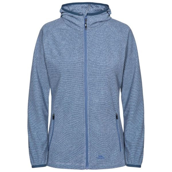 Bluza damska z kapturem Trespass Jennings B. Niebieskie bluzy Trespass, s, bez wzorów, z kapturem. Za 157.46 zł.