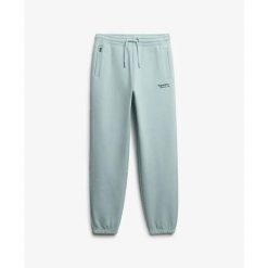 Spodnie damskie Superdry Essential. Niebieskie spodnie dresowe Superdry, bez wzorów. Za 288.40 zł.
