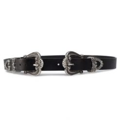 DeeZee 1W2-006-AW20 Czarny. Czarne paski DeeZee, bez wzorów, ze skóry ekologicznej. Za 39.99 zł.