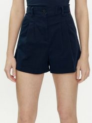 Tommy Jeans Szorty materiałowe Claire DW0DW17775 Granatowy Regular Fit. Niebieskie szorty Tommy Jeans, bez wzorów, z bawełny. Za 189.99 zł.