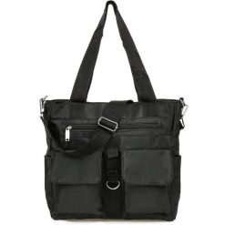 Shopper bag czarny Beltimore A4 J31. Czarne shopper bez wzorów, bez dodatków. Za 142.99 zł.