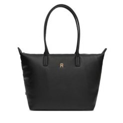 Torebka Tommy Hilfiger. Czarne shopper TOMMY HILFIGER, bez wzorów, bez dodatków. Za 559.99 zł.