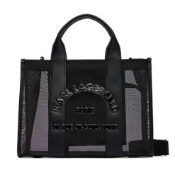 Torebka KARL LAGERFELD. Czarne torebki klasyczne KARL LAGERFELD, bez wzorów, bez dodatków. Za 649.99 zł.