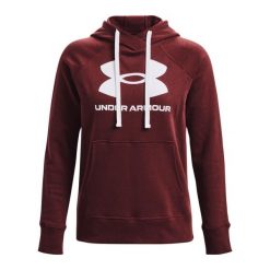 Bluza damska z kapturem Under Armour Rival Fleece Logo. Białe bluzy Under Armour, l, bez wzorów, z bawełny, z kapturem. Za 287.25 zł.