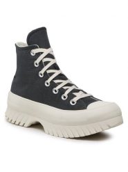 Converse Botki Chuck Taylor All Star Lugged 2.0 Hi A01368C Szary. Szare botki Converse, bez wzorów, z materiału, bez obcasa, na płaskiej podeszwie, bez zapięcia. Za 449.99 zł.