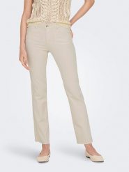 ONLY Dżinsy - Flared fit - w kolorze beżowym rozmiar: M/L32. Brązowe jeansy Only, l, bez wzorów. Za 99.45 zł.