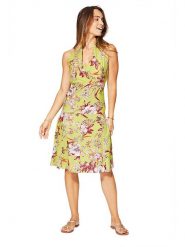 Aller Simplement Sukienka w kolorze zielono-czerwonym rozmiar: 42. Zielone sukienki Aller Simplement, bez wzorów, z bawełny, klasyczne, bez kołnierzyka, bez ramiączek, midi. Za 86.99 zł.