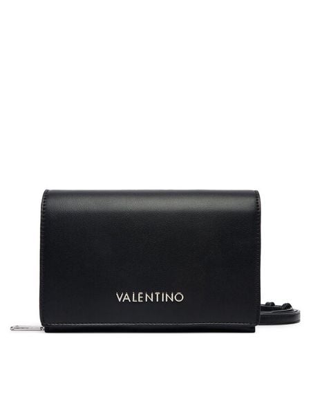 Valentino Torebka Ember VBS9IE17 Czarny. Czarne listonoszki Valentino, bez wzorów, ze skóry, bez dodatków. Za 449.99 zł.