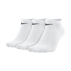 Skarpety Sportowe SX2554-101 3 par. Czarne skarpety Nike, bez wzorów, z materiału. Za 49.00 zł.