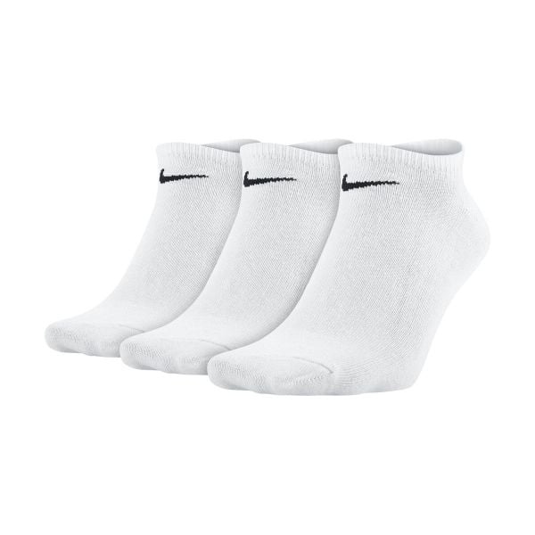 Skarpety Sportowe SX2554-101 3 par. Czarne skarpety Nike, bez wzorów, z materiału. Za 49.00 zł.