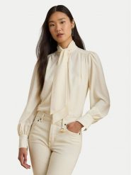 LAUREN RALPH LAUREN Koszula 200P14083001 Beżowy Relaxed Fit. Brązowe koszule Lauren Ralph Lauren, l, bez wzorów, z syntetyku, biznesowe, bez kołnierzyka, bez ramiączek. Za 819.99 zł.