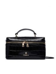 Furla Torebka Camelia Micro WE00625 BX4255 O6000 Czarny. Czarne torebki klasyczne Furla, bez wzorów, ze skóry, bez dodatków. Za 1,039.00 zł.