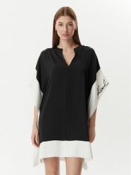 KARL LAGERFELD Sukienka codzienna B2W13016 Czarny Loose Fit. Czarne sukienki KARL LAGERFELD, na co dzień, xs, bez wzorów, z syntetyku, bez kołnierzyka, bez ramiączek, proste. Za 849.99 zł.