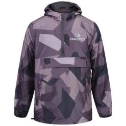 Odzież Outdoor unisex SkatePro Graphic Kurta Wiatrówka - 134-140 - Grey Camo. Biała kurtki sportowe SKATEPRO, bez wzorów, outdoorowe. W wyprzedaży za 262.99 zł.