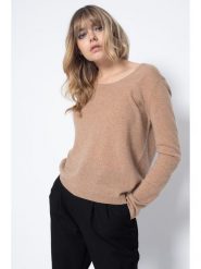 Perfect Cashmere Kaszmirowy sweter "Lindsay" w kolorze beżowym rozmiar: M. Brązowe swetry Perfect Cashmere, m, bez wzorów, z kaszmiru, bez ramiączek. Za 216.73 zł.