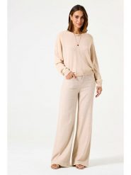 Garcia Sweter w kolorze beżowym rozmiar: L. Brązowe swetry Garcia, l, bez wzorów, bez ramiączek. Za 113.36 zł.