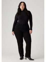 Levi's Dżinsy "724 " - Regular fit - w kolorze czarnym rozmiar: 46/S. Czarne jeansy Levi's®, s, z aplikacjami, z podwyższonym stanem. Za 217.45 zł.