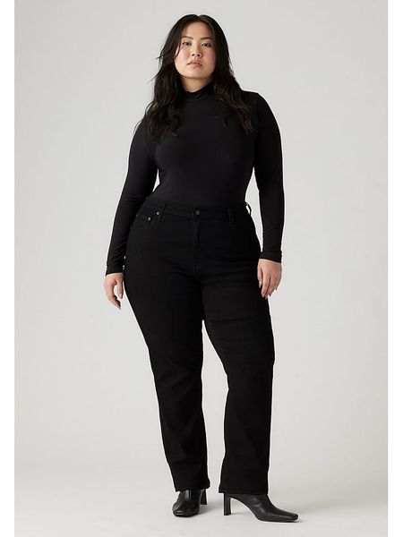 Levi's Dżinsy "724 " - Regular fit - w kolorze czarnym rozmiar: 44/M. Czarne jeansy Levi's®, m, z aplikacjami, z podwyższonym stanem. Za 164.95 zł.