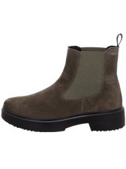 Legero Skórzane sztyblety "Angel" w kolorze khaki rozmiar: 41. Brązowe botki Legero, bez wzorów, z gore-texu, bez obcasa, bez zapięcia. Za 262.88 zł.