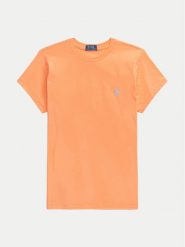 Polo Ralph Lauren T-Shirt 211898698029 Pomarańczowy Regular Fit. Brązowe koszulki polo Polo Ralph Lauren, xxs, bez wzorów, z bawełny, bez kołnierzyka, bez ramiączek. Za 239.99 zł.