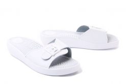 SANITAL FLEX KF-01 biały, klapki, fakirki damskie. Białe klapki Sanital-Flex, bez wzorów, bez obcasa. Za 84.99 zł.
