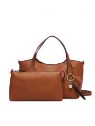 Guess Torebka HWBG97 35060 Brązowy jasny. Brązowe shopper Guess, z aplikacjami, ze skóry, bez dodatków. Za 584.99 zł.