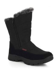 Kimberfeel Kozaki zimowe "Betina" w kolorze czarnym rozmiar: 36. Czarne kozaki Kimberfeel, na zimę, z materiału, bez obcasa, bez zapięcia. Za 260.99 zł.