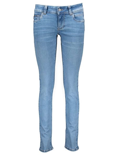 Pepe Jeans Dżinsy - Slim fit - w kolorze niebieskim rozmiar: W25/L30. Niebieskie jeansy Pepe Jeans, l, z aplikacjami. Za 131.12 zł.