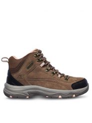 Skechers Trapery Trego Alpine Trail 167004/BRTN Brązowy. Brązowe trapery i śniegowce Skechers, ze skóry. Za 519.99 zł.