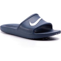 Klapki NIKE - Kawa Shower (GS/PS) BQ6831 401 Navy/White. Niebieskie klapki Nike, bez wzorów, z tworzywa sztucznego, bez obcasa. W wyprzedaży za 69.00 zł.