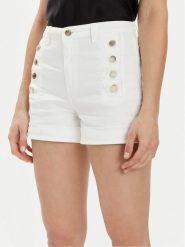 ViCOLO Szorty jeansowe DB5058 Biały Slim Fit. Białe szorty ViCOLO, bez wzorów, z bawełny. Za 149.99 zł.