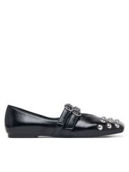 Armani Exchange Baleriny XW003103 AF27459 UC001 Czarny. Czarne baleriny Armani Exchange, bez wzorów, ze skóry, bez obcasa. Za 1,129.00 zł.