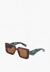 Brązowe Kwadratowe Okulary Przeciwsłoneczne z Filtrem UV Missalisa. Brązowe okulary przeciwsłoneczne Born2be, bez wzorów, z jeansu, eleganckie. Za 19.99 zł.