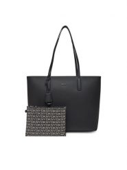 DKNY Torebka R44AYI42 Czarny. Czarne shopper DKNY, bez wzorów, ze skóry, bez dodatków. Za 719.99 zł.
